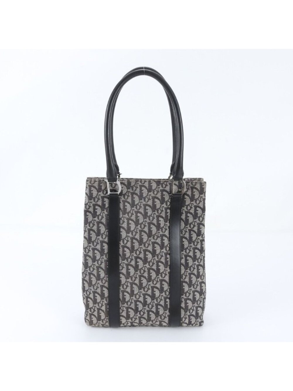 Dior Trotter Leather Canvas Tote Bag Shoulder